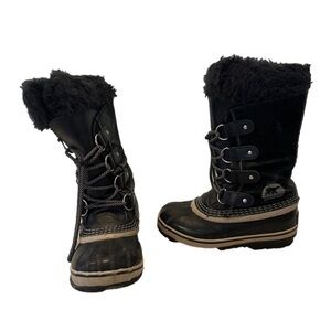 Sorel girls black winter boots size one